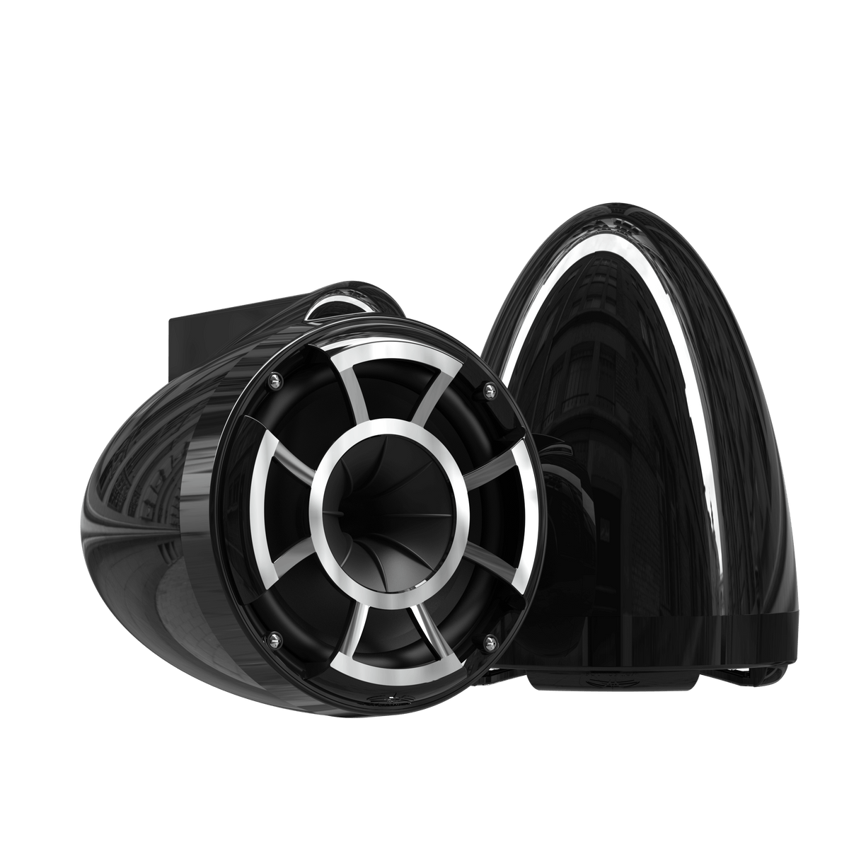 REV 8 B V2 | Gloss Black Revolution Series 8-inch Tower Speakers