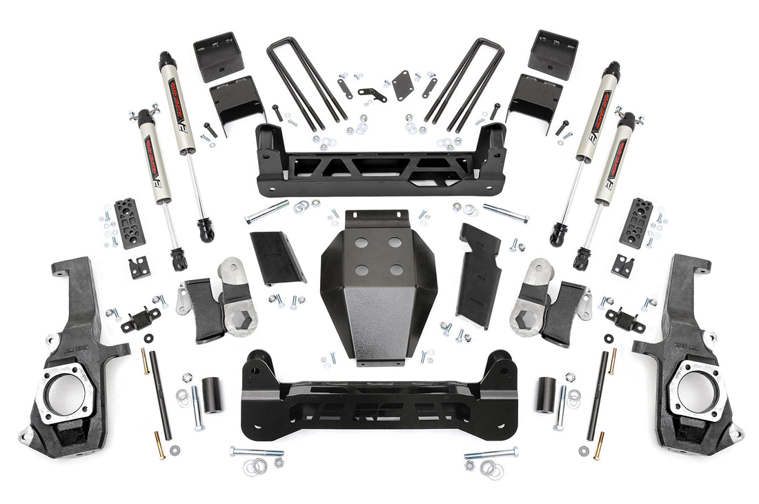 Rough Country 5 Inch Lift Kit | Chevy/GMC 2500HD/3500HD (11-19) - V2 Monotube