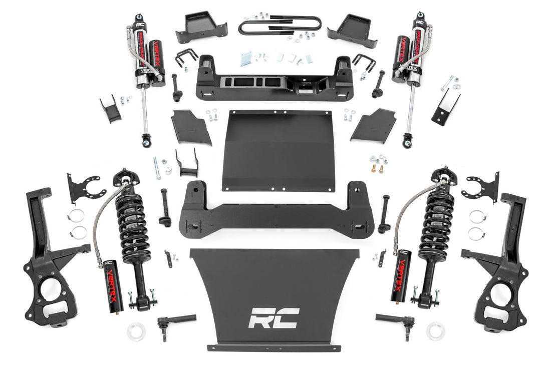 Rough Country 6 Inch Lift Kit | Chevy Silverado 1500 4WD (2025-2026) - 5.3L V8 or 6.2L V8 / Multi-Leaf Spring / Vertex Coilovers w/Vertex Shocks
