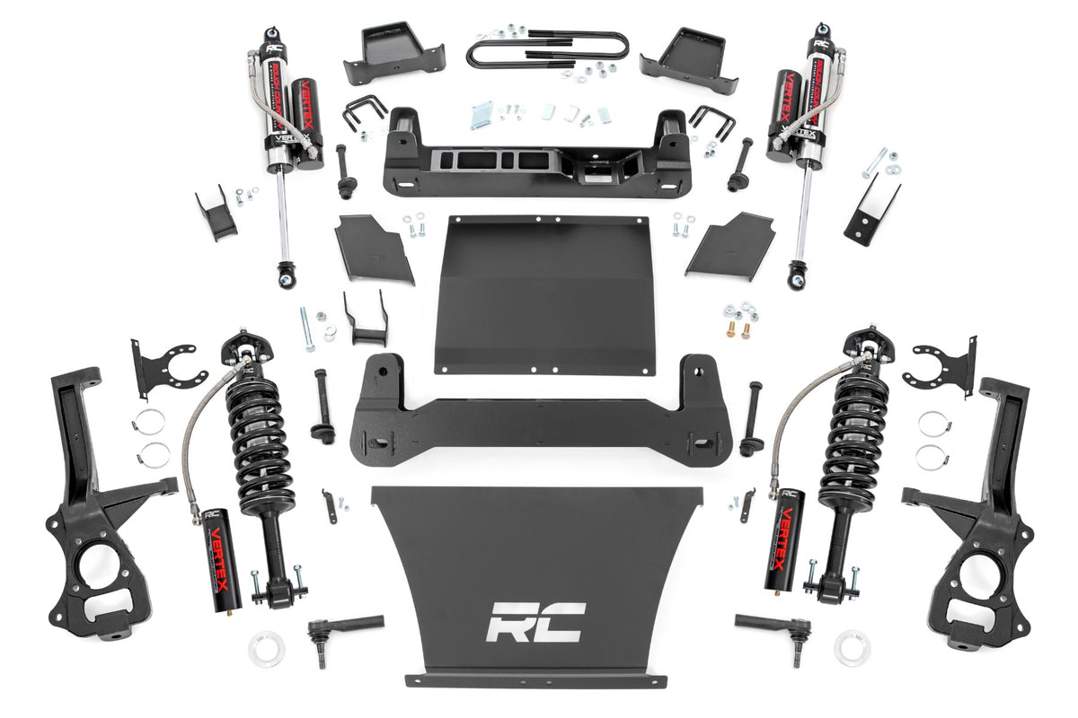 Rough Country 6 Inch Lift Kit | GMC Sierra 1500 4WD (2025-2026) - 5.3L V8 or 6.2L V8 / Multi-Leaf Spring / Vertex Coilovers w/Vertex Shocks