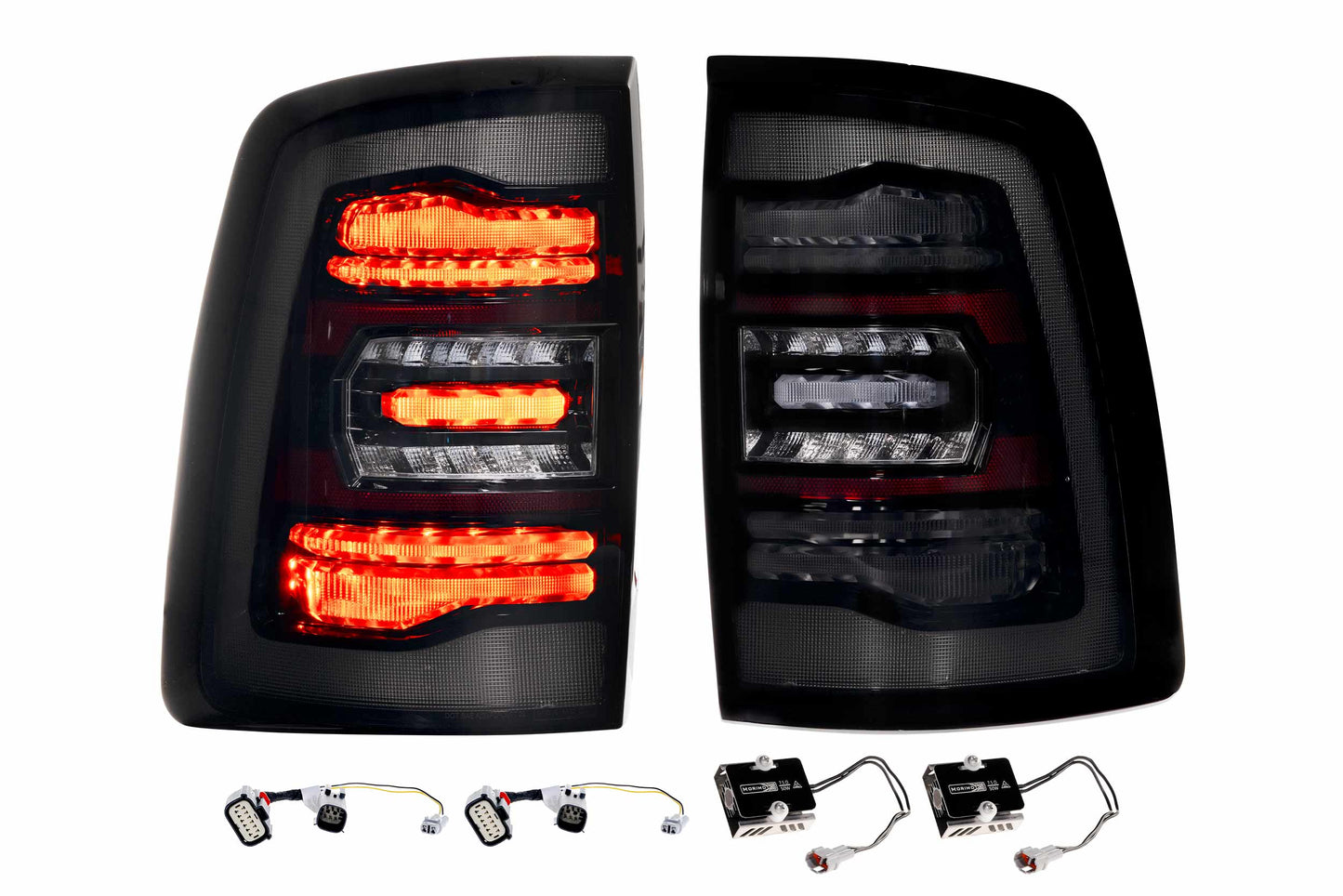 XB LED Tail Lights: Ram HD (19+ / Smoked Lens / Set) - Trucks R Us