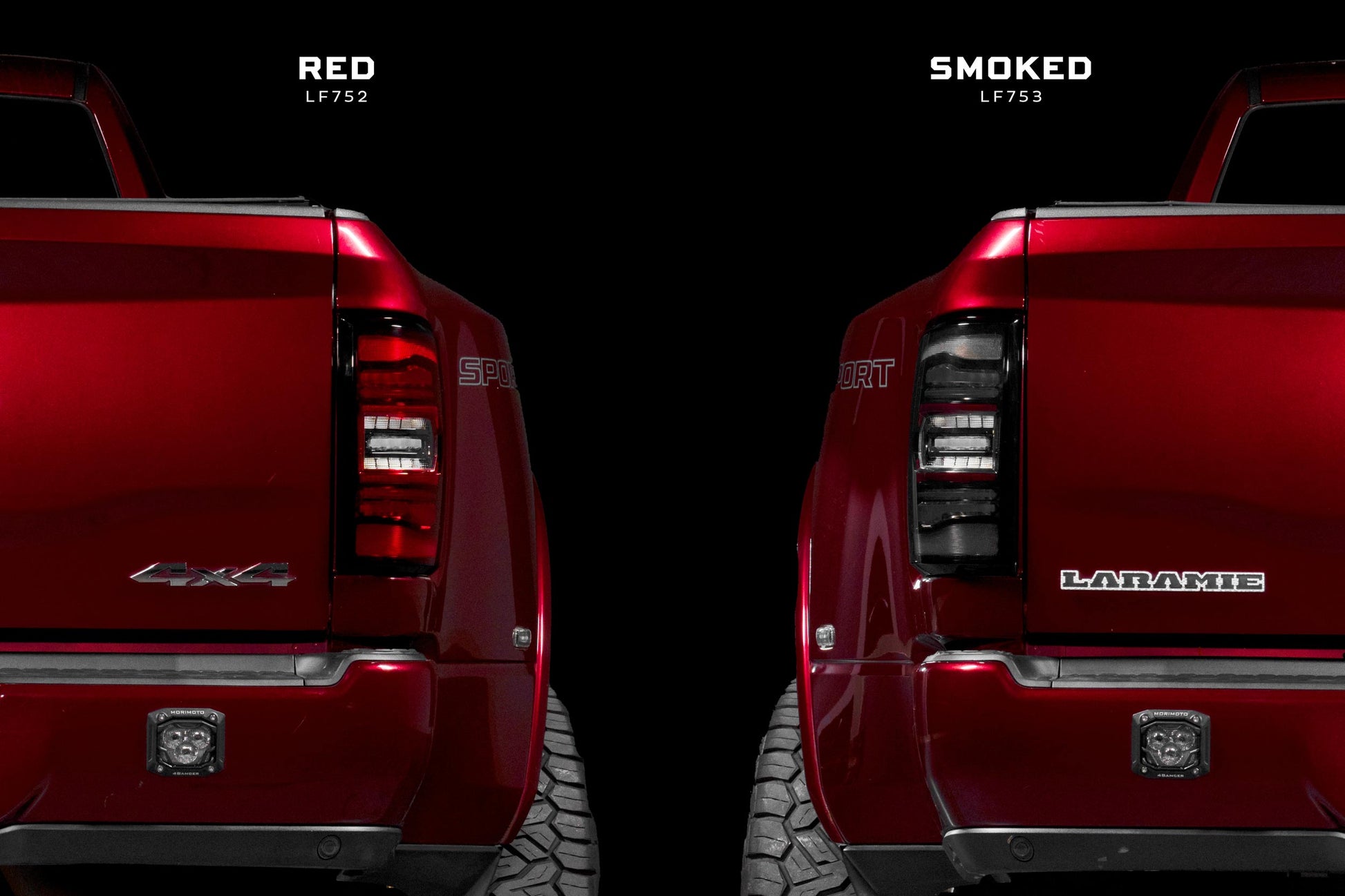 XB LED Tail Lights: Ram HD (19+ / Smoked Lens / Set) - Trucks R Us