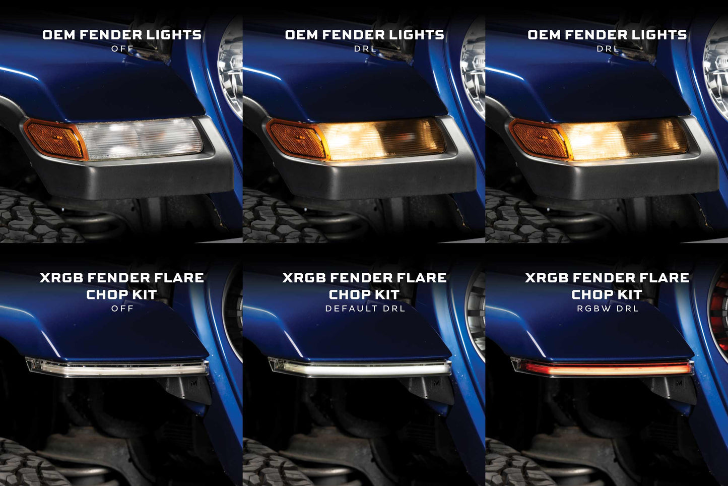 Standard Jeep JL / JT XRGB Fender Flare Chop Kit (Set) - Trucks R Us