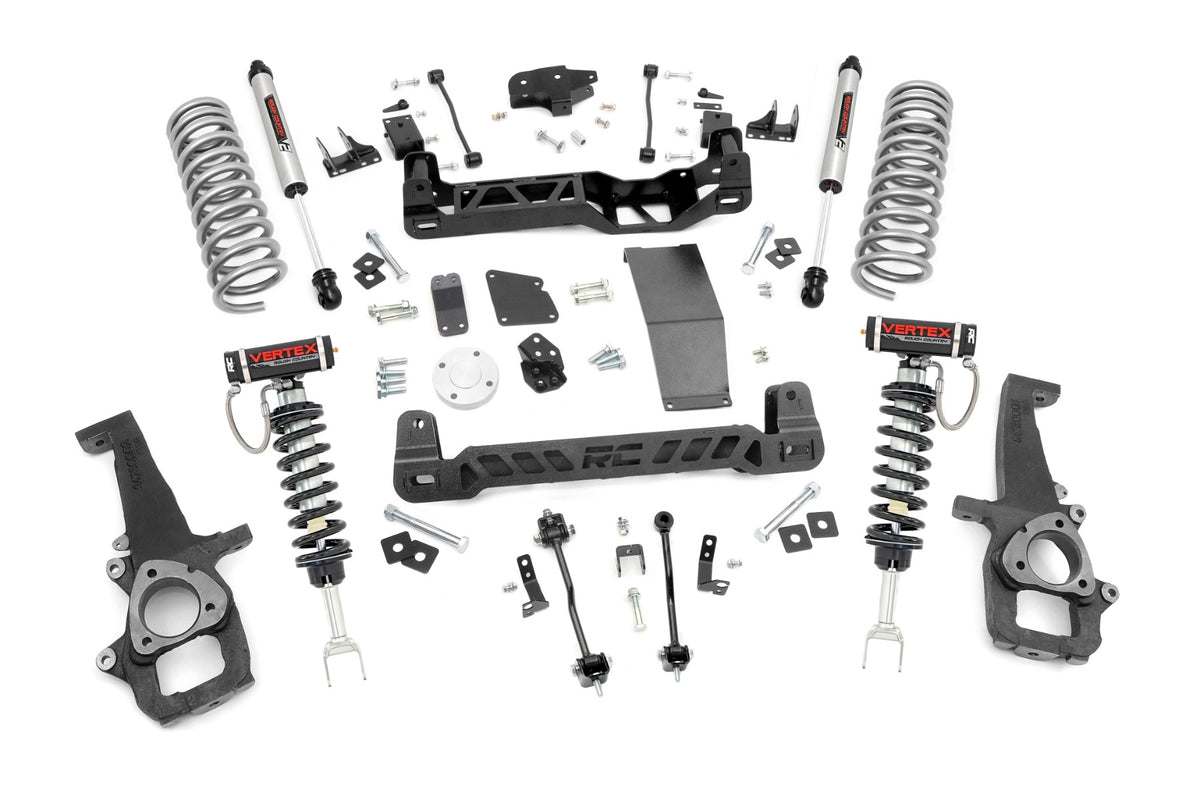 Rough Country 6 Inch Lift Kit | Ram 1500 4WD (2012-2018 & Classic) - Vertex Coilovers w/V2 Rear Shocks