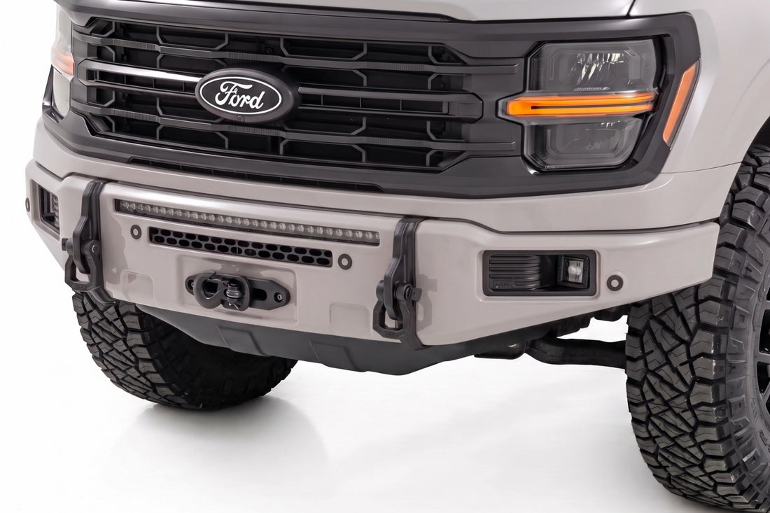 Rough Country FXS Front Bumper | EcoBoost | Ford F-150 2WD/4WD (2021-2025) - DR | Avalanche Gray