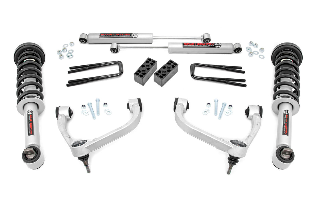 Rough Country 3 Inch Lift Kit | Ford F-150 4WD (2014-2020) - Aluminum / N3 Struts w/N3 Rear Shocks
