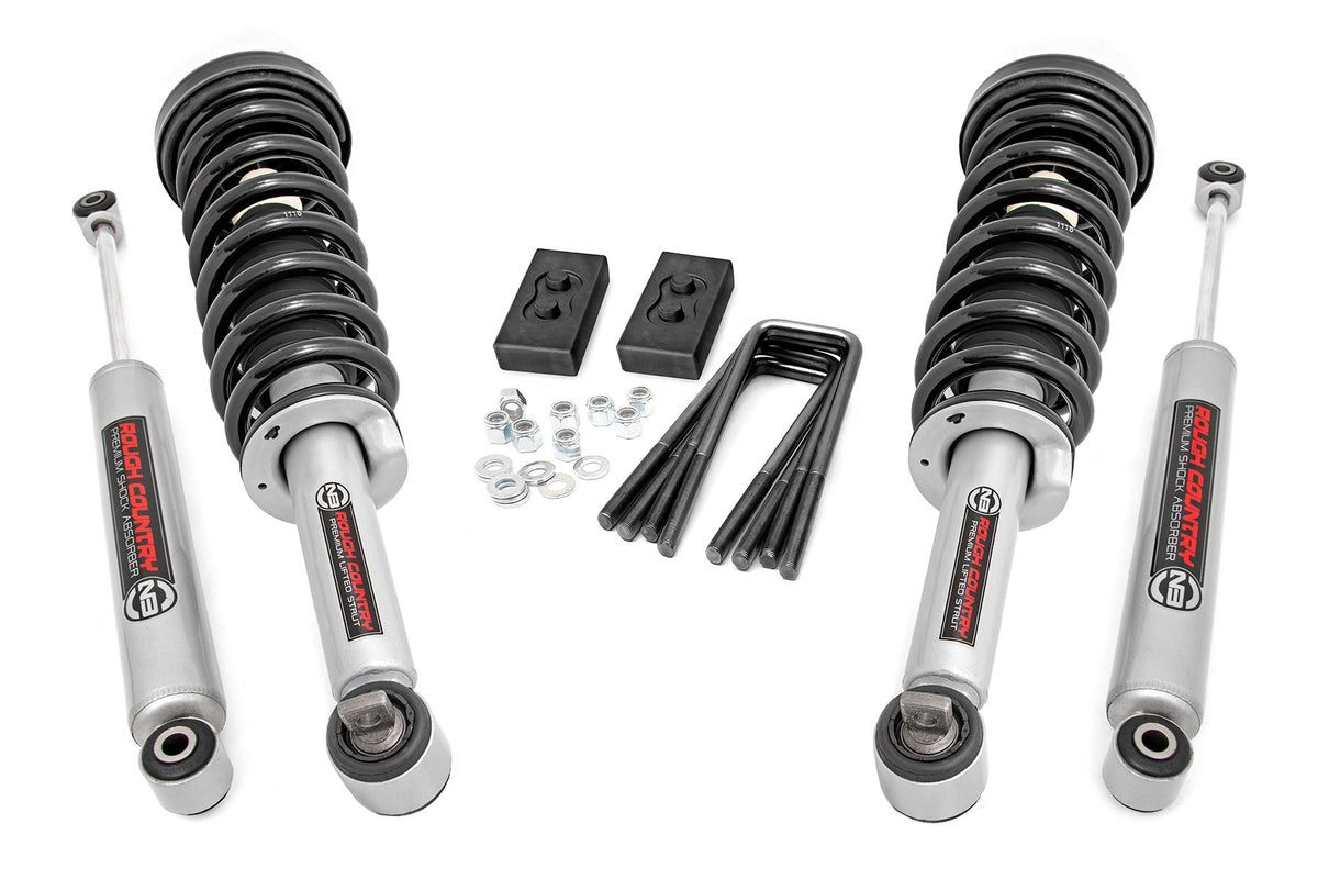 Rough Country 2 Inch Lift Kit | Lifted Struts | Ford F-150 4WD (2014-2020)