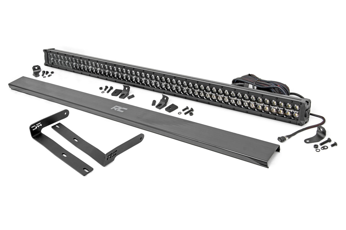 Rough Country 50" LED Light Kit | Forward Facing | Kubota RTV-X900/RTV-X1100 - Dual Row / Black Series w/ White DRL