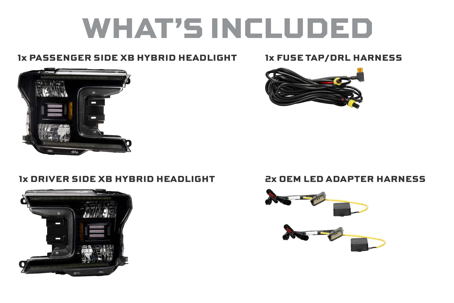 XB Hybrid-R LED Headlights: Ford F-150 (18-20 / Set) - Trucks R Us