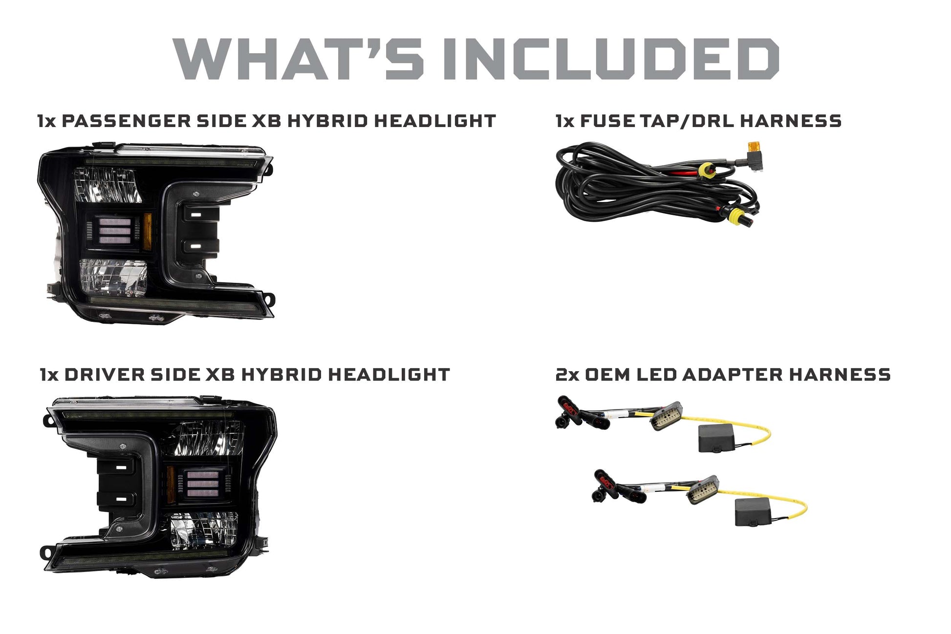 XB Hybrid-R LED Headlights: Ford F-150 (18-20 / Set) - Trucks R Us