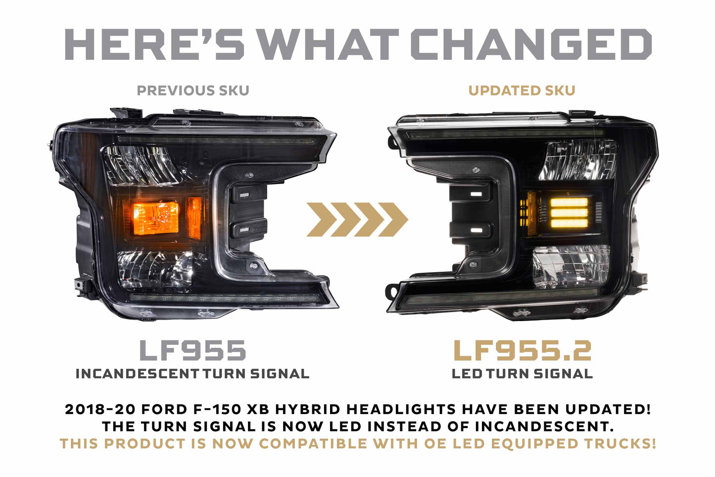 XB Hybrid-R LED Headlights: Ford F-150 (18-20 / Set) - Trucks R Us
