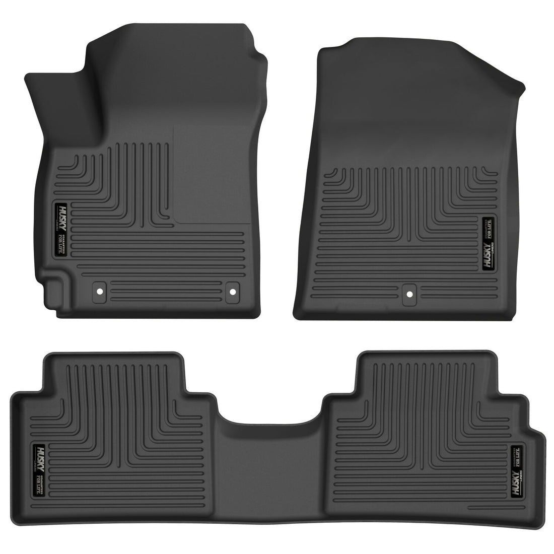 Husky Liners WeatherBeater Front & Second Seat Floor Liners - 3 Piece Fits 2020-2025 Kia Soul