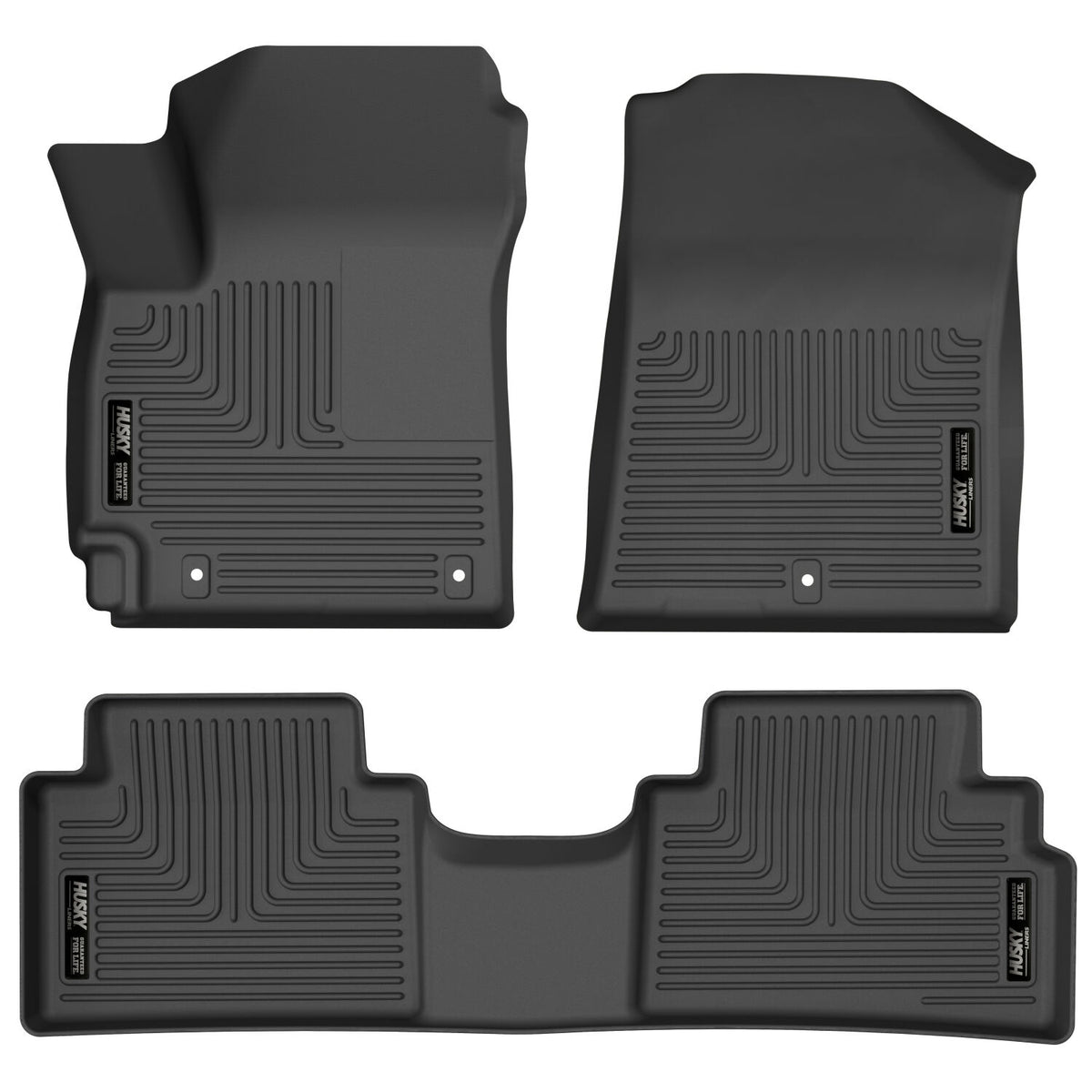 Husky Liners WeatherBeater Front & Second Seat Floor Liners - 3 Piece Fits 2020-2025 Kia Soul
