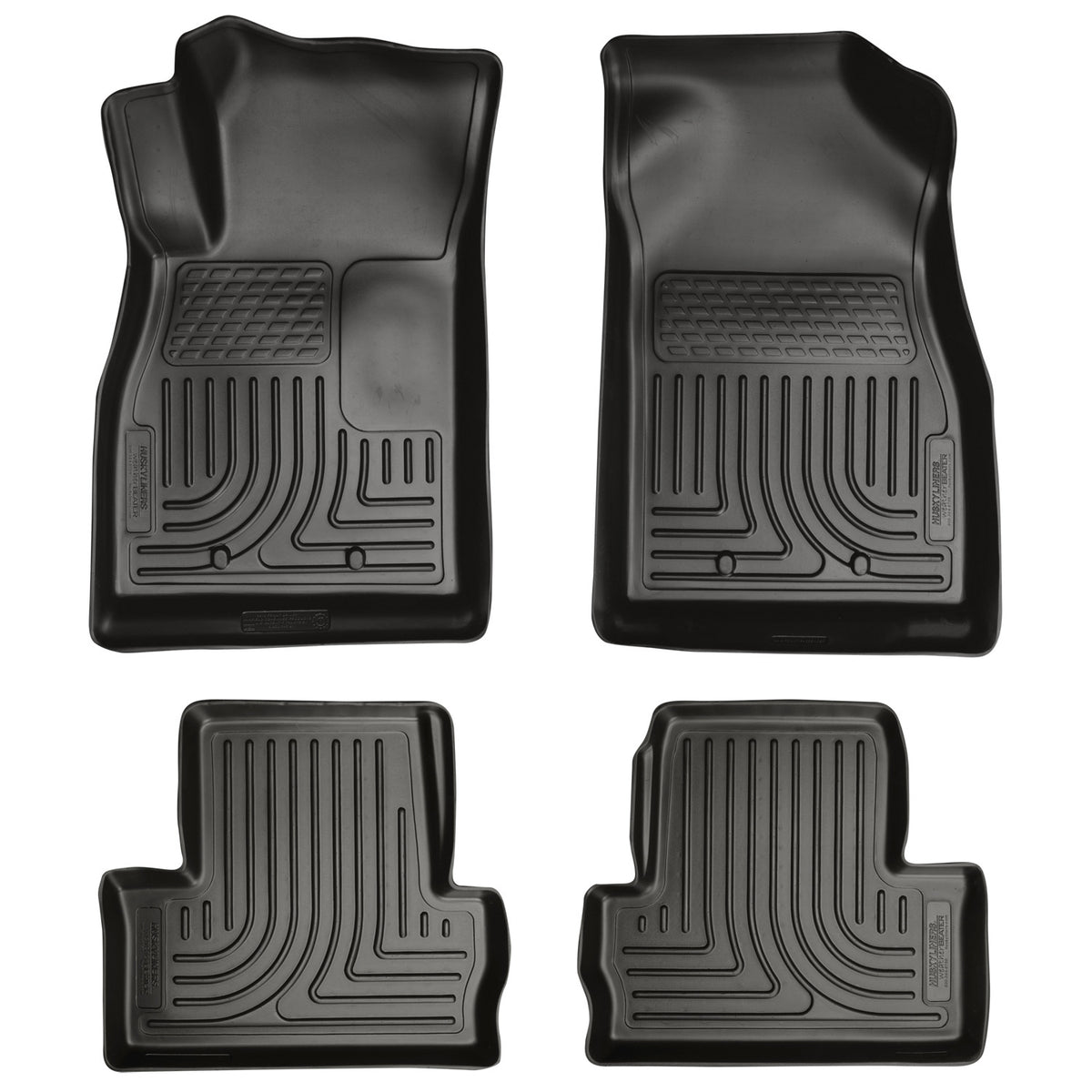 Husky Liners WeatherBeater Front & Second Seat Floor Liners - 4 Piece Fits 2011-2015 Chevy Volt