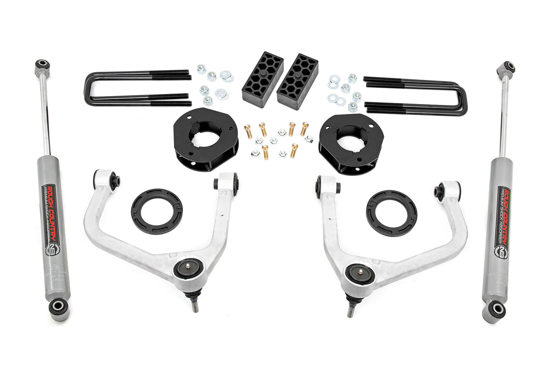 Rough Country 3.5 Inch Lift Kit | Chevy Silverado 1500 2WD/4WD (2019-2024 & Refresh)