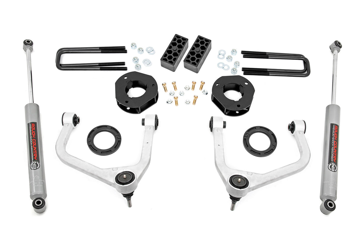 Rough Country 3.5 Inch Lift Kit | Chevy Silverado 1500 2WD/4WD (2019-2024 & Refresh)