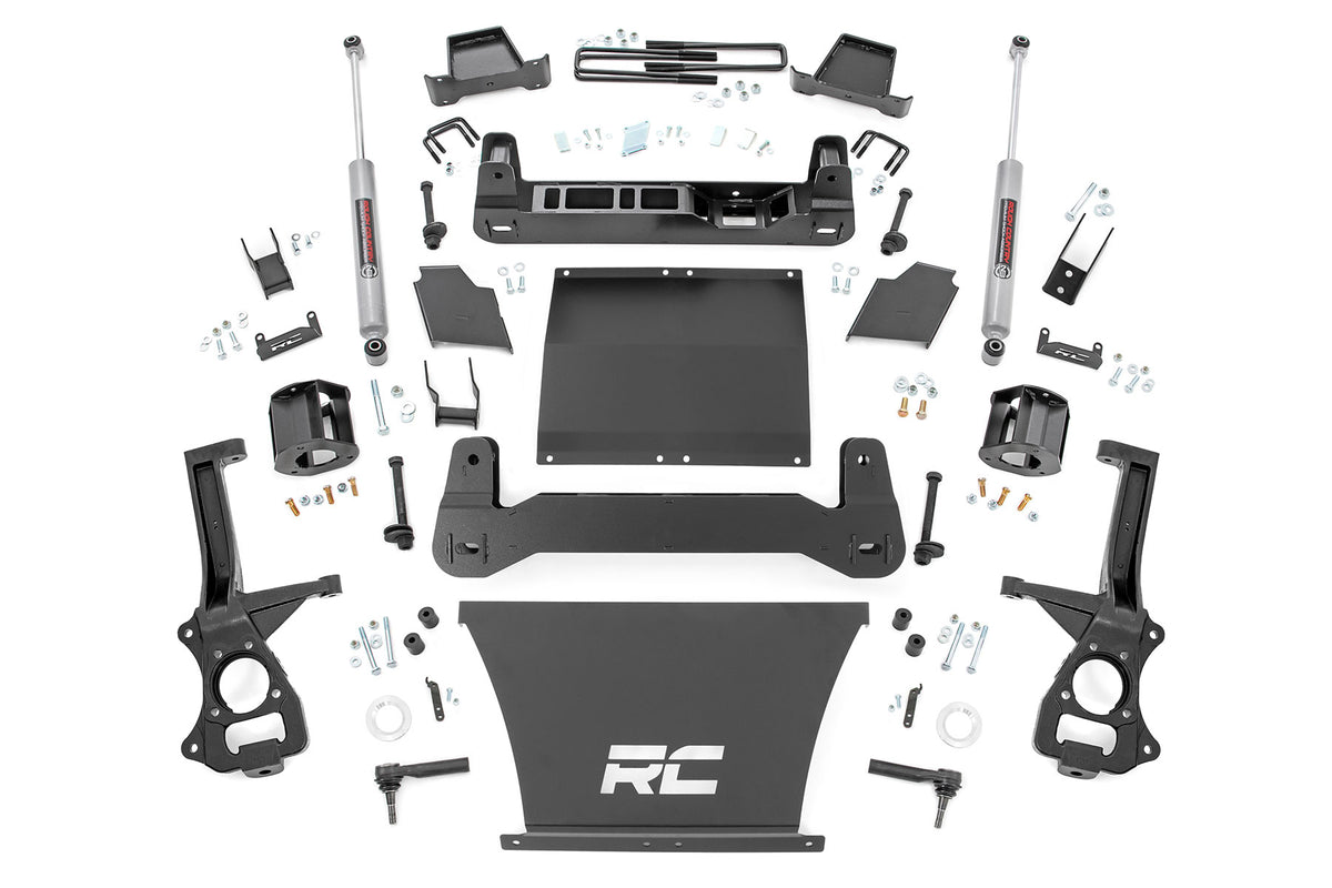Rough Country 4 Inch Lift Kit | AT4/Trailboss | Chevy/GMC 1500 2WD/4WD (19-24)/Silverado 1500 (19-24)
