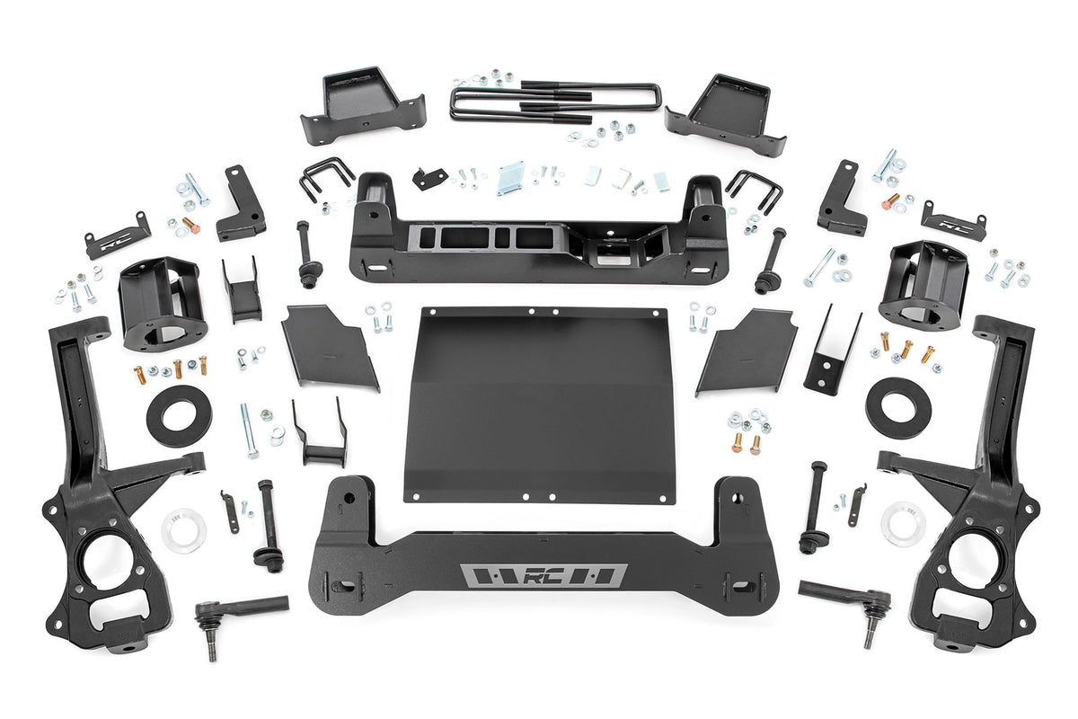 Rough Country 6 Inch Lift Kit | Adaptive Ride Control | Chevy/GMC Sierra 1500 (19-24)/Silverado 1500 (21-24) - 2.7L, 3.0L