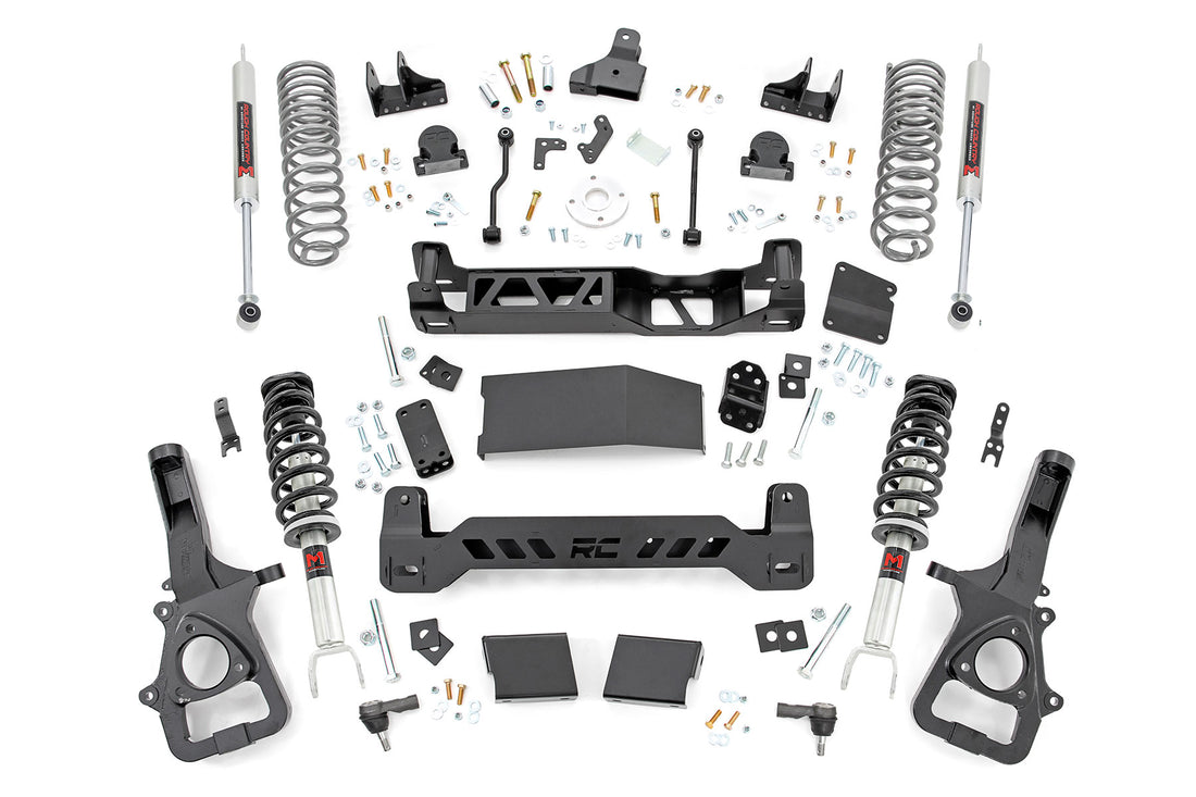 Rough Country 6 Inch Lift Kit | Ram 1500 4WD (2019-2024) - With 22in Factory Wheels / M1 Struts w/M1 Rear Shocks