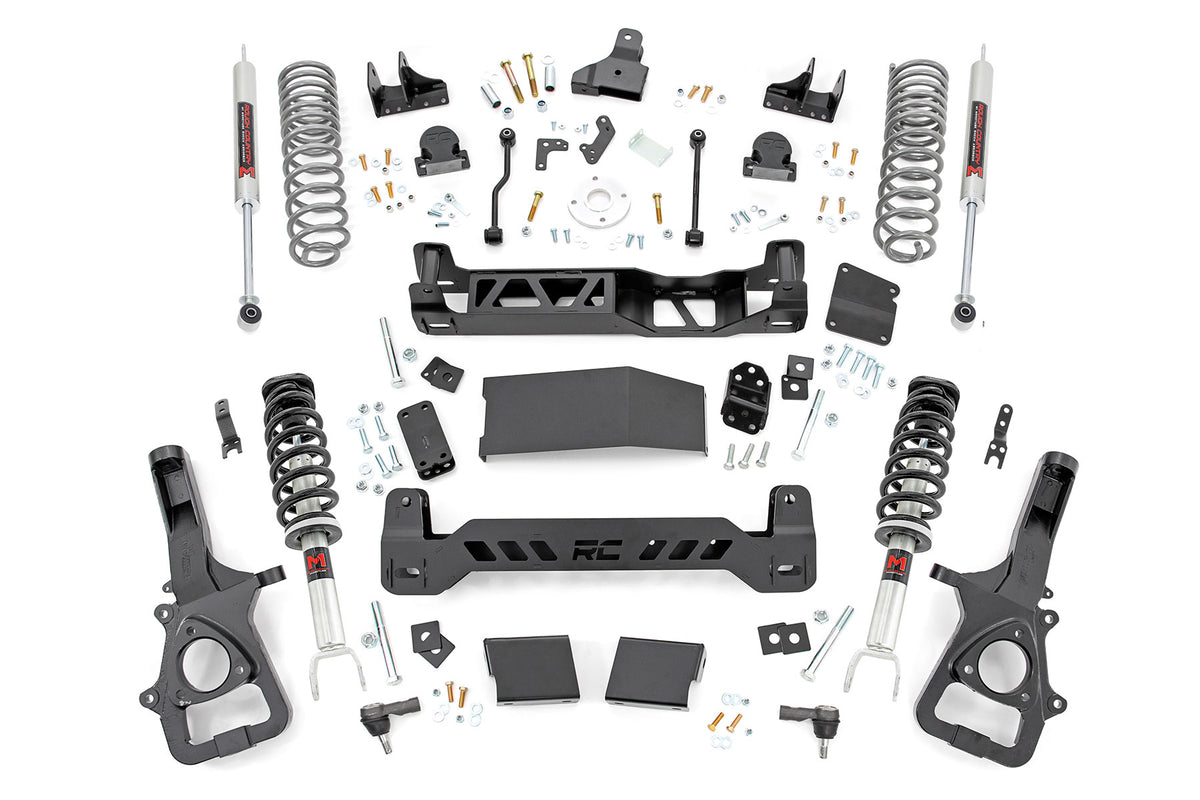 Rough Country 6 Inch Lift Kit | Ram 1500 4WD (2019-2024) - With 22in Factory Wheels / M1 Struts w/M1 Rear Shocks