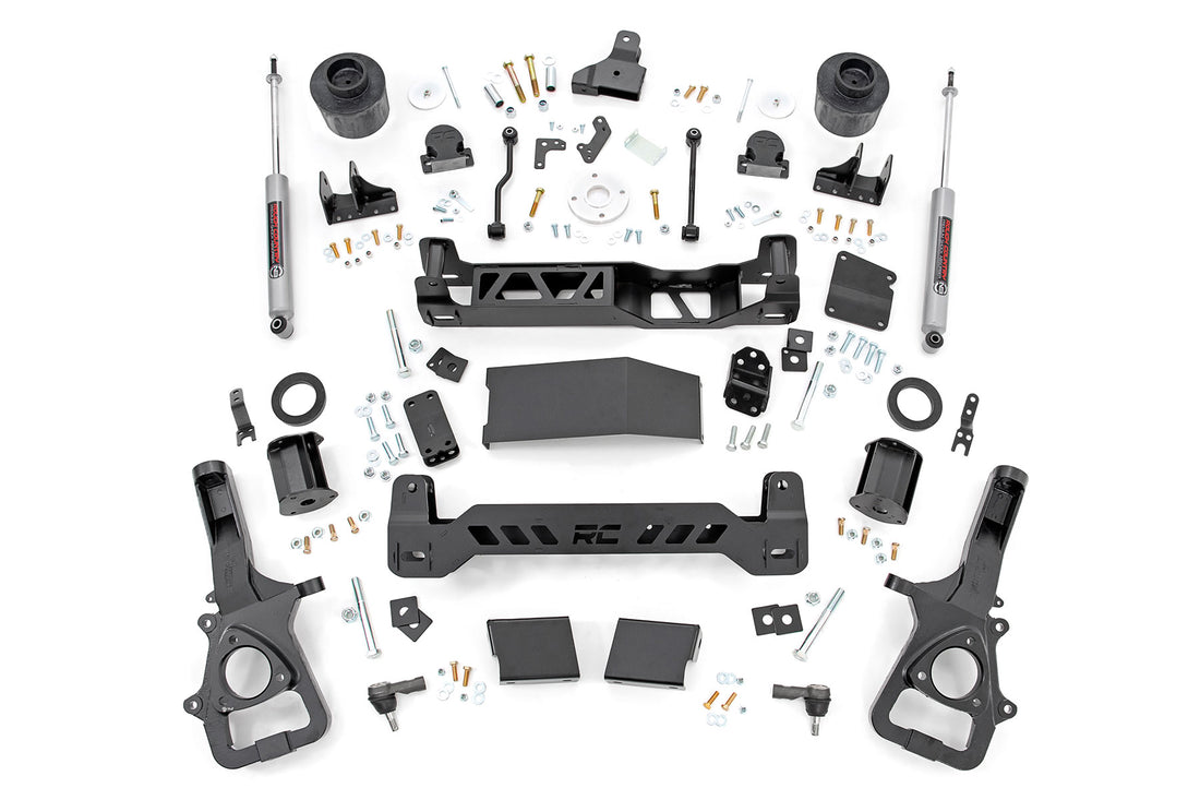 Rough Country 6 Inch Lift Kit | Ram 1500 4WD (2019-2024) - Without 22in Factory Wheels / Strut Spacers w/N3 Rear Shocks