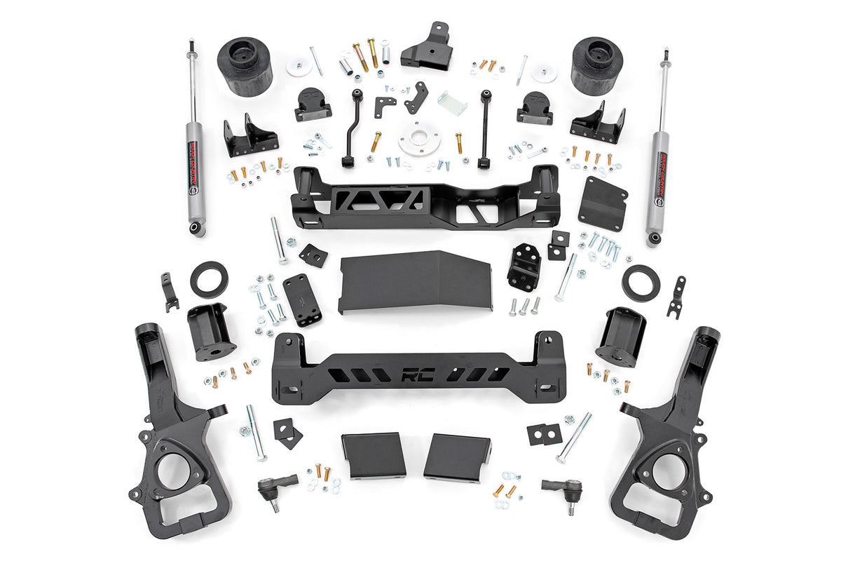 Rough Country 6 Inch Lift Kit | Ram 1500 4WD (2019-2024) - Without 22in Factory Wheels / Strut Spacers w/N3 Rear Shocks
