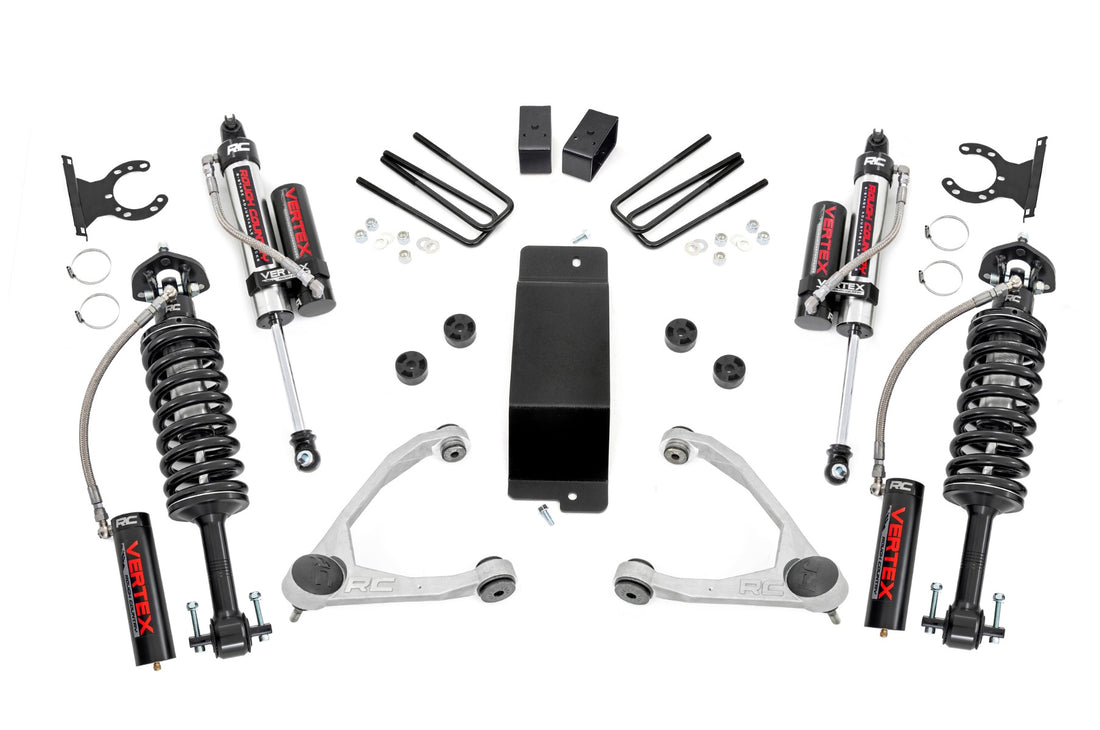 Rough Country 3.5 Inch Lift Kit | Chevy/GMC 1500 (07-16) - Aluminum / Vertex Reservoir Coilovers / Vertex Reservoir Shocks