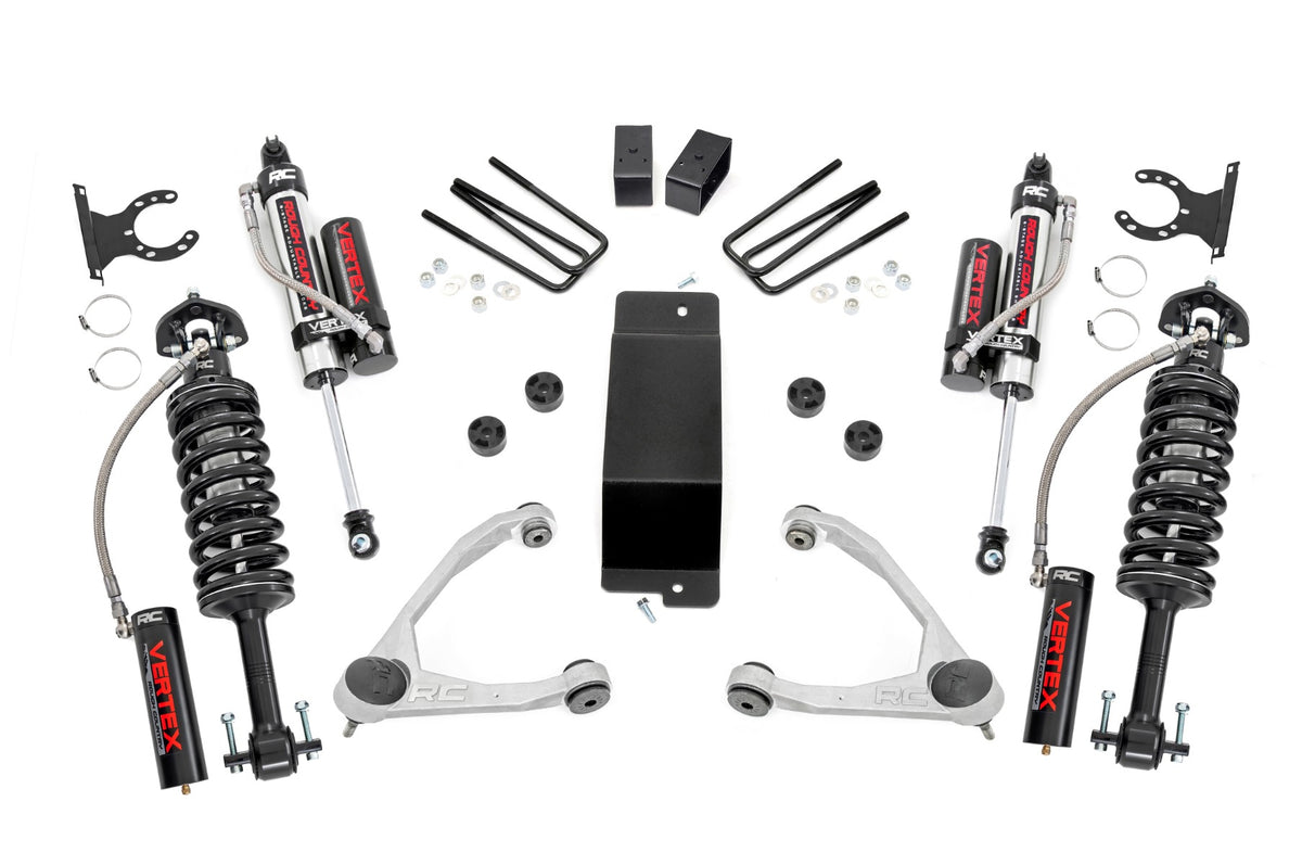 Rough Country 3.5 Inch Lift Kit | Chevy/GMC 1500 (07-16) - Aluminum / Vertex Reservoir Coilovers / Vertex Reservoir Shocks