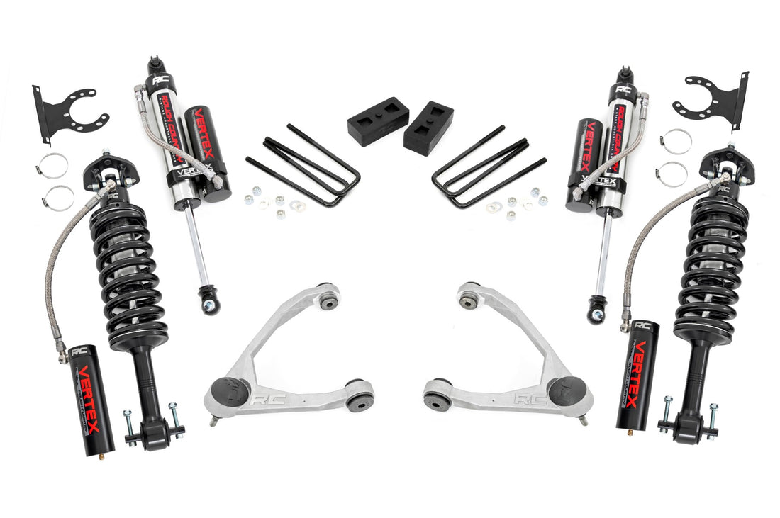 Rough Country 3.5 Inch Lift Kit | Chevy/GMC 1500 (07-16) - Aluminum / Vertex Reservoir Coilovers / Vertex Reservoir Shocks