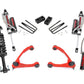 Rough Country 3.5 Inch Lift Kit | Chevy/GMC 1500 (07-16) - Red / Vertex Reservoir Coilovers / Vertex Reservoir Shocks