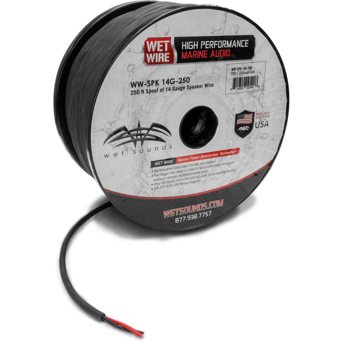 WWX-SPK 14G-250 | Frosted 14 Gauge Speaker Wire 250' Spool