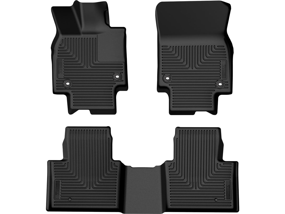 Husky Liners WeatherBeater Front & Second Seat Floor Liners - 3 Piece Fits 2023-2026 Toyota Crown, 2025-2026 Crown Signia