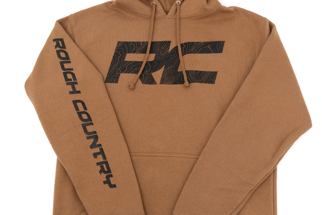 Rough Country Heavyweight Hoodie | RC Topographical | Saddle
