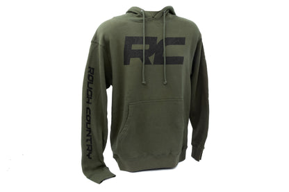 Rough Country Heavyweight Hoodie | RC Topographical | Army Green