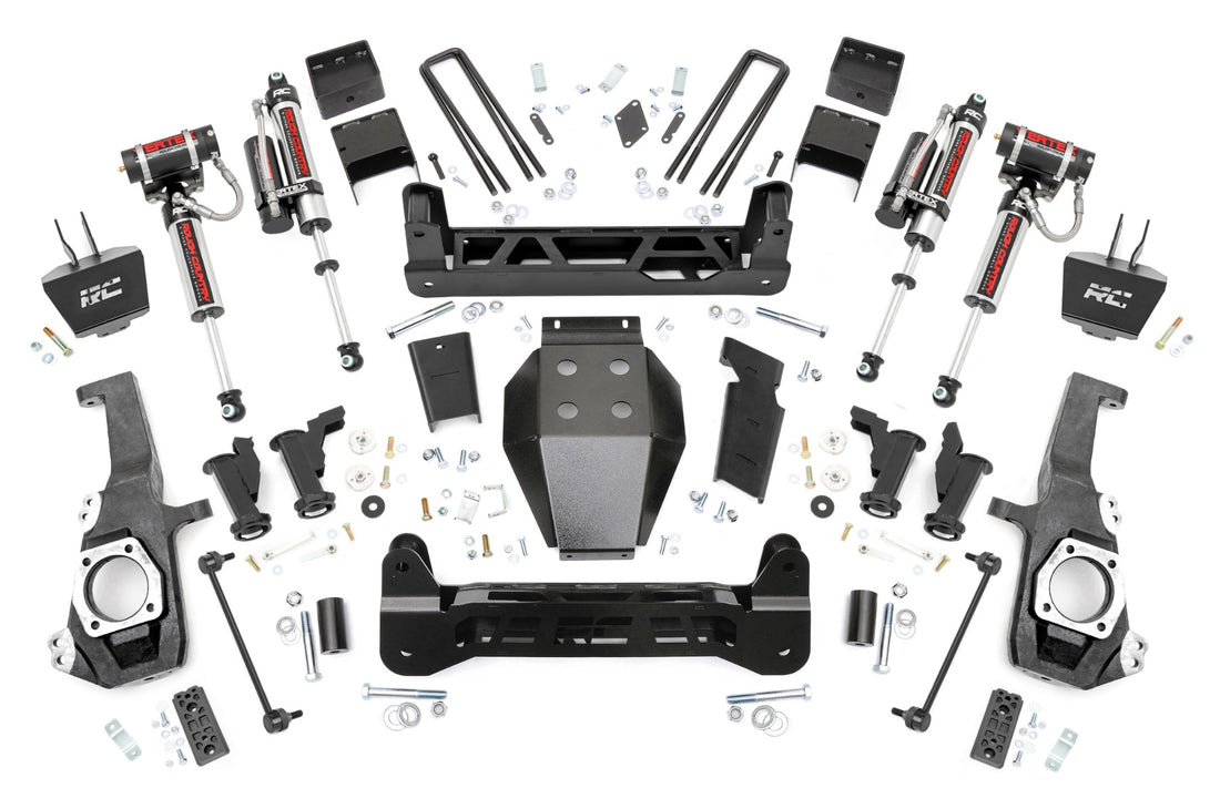 Rough Country 5 Inch Lift Kit | Torsion Drop | Chevy/GMC 2500HD/3500HD 2WD/4WD (20-26) - Yes / Vertex Reservoir