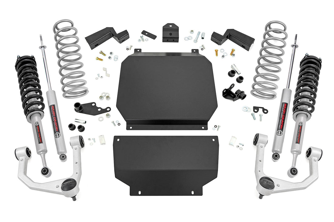 Rough Country 3.5 Inch Lift Kit | Toyota Tundra 4WD (2022-2026) - N3 Struts w/N3 Rear Shocks