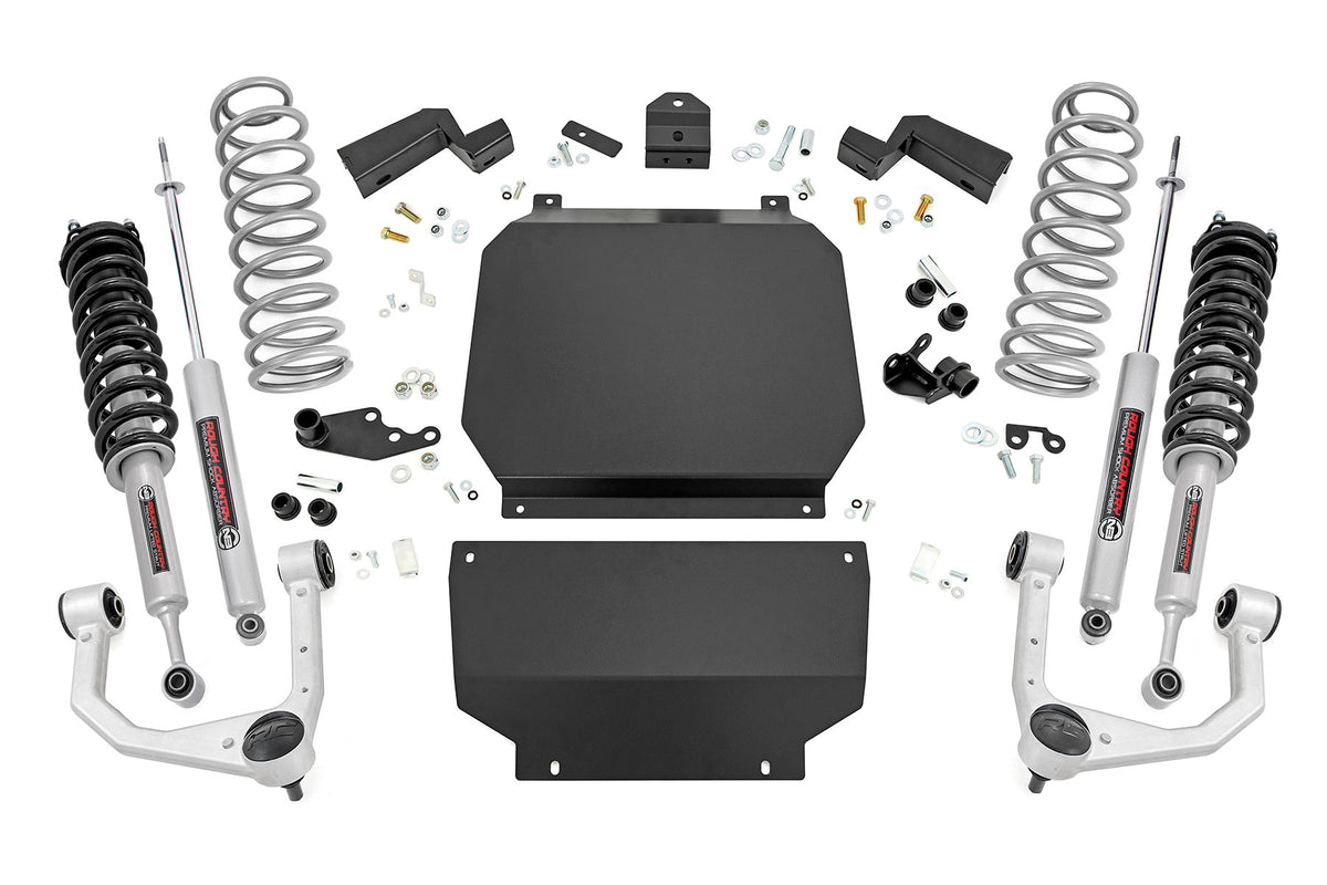 Rough Country 3.5 Inch Lift Kit | Toyota Tundra 4WD (2022-2026) - N3 Struts w/N3 Rear Shocks