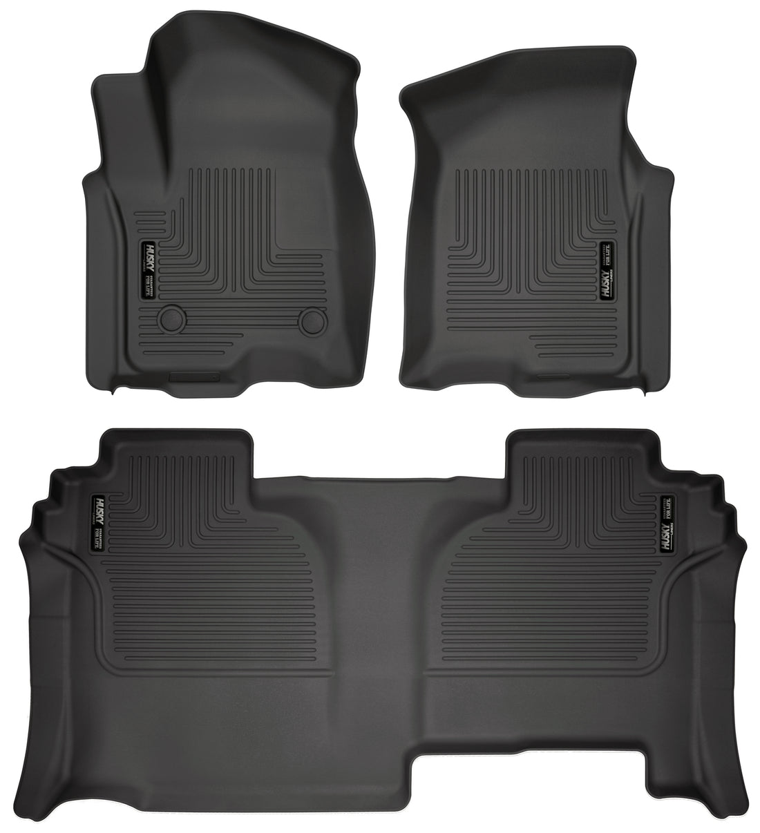 Husky Liners WeatherBeater Front & Second Seat Floor Liners - 3 Piece Fits Many 2019-2026 Chevy, GMC