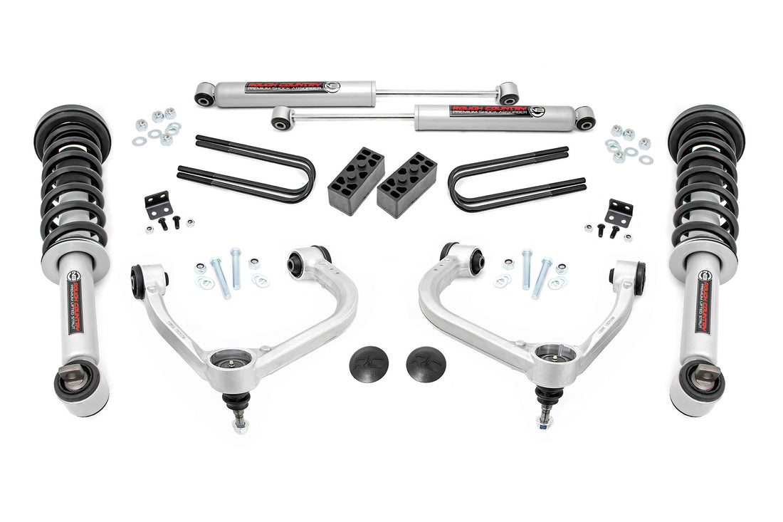 Rough Country 3 Inch Lift Kit | Ford F-150 4WD (2021-2026) - N3 Struts w/N3 Rear Shocks
