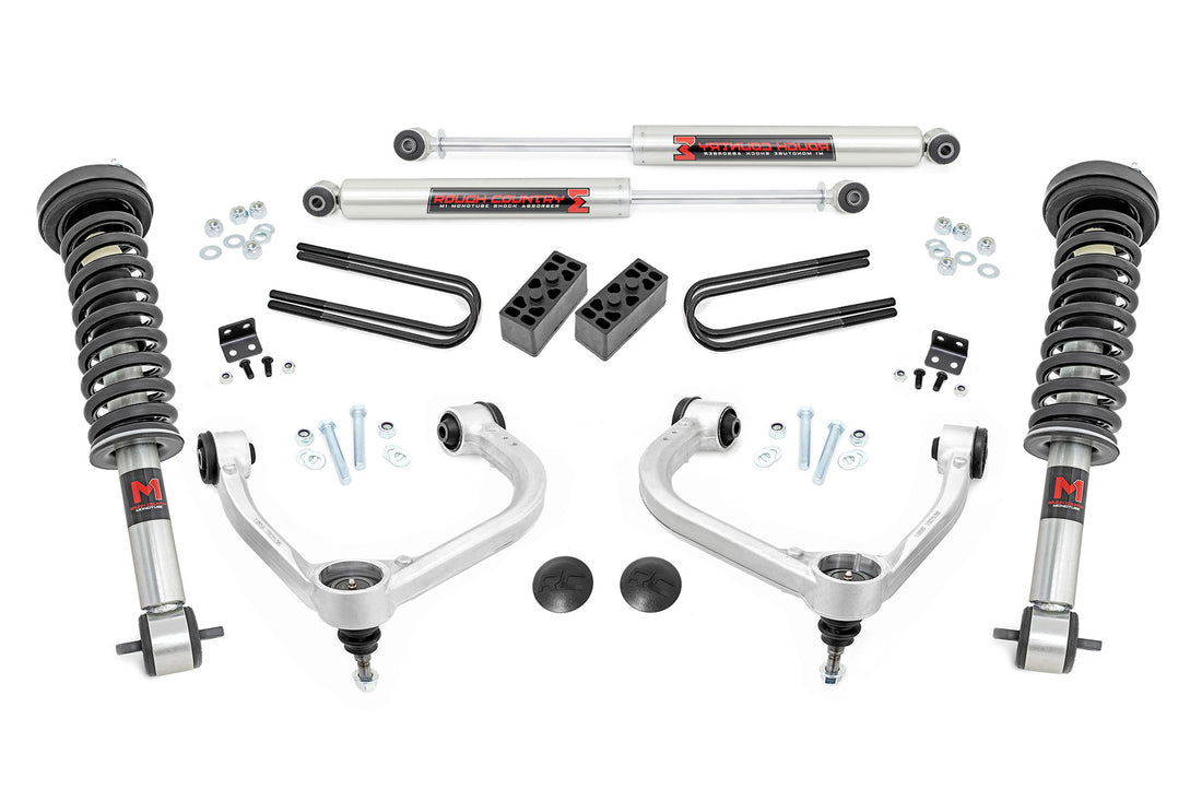 Rough Country 3 Inch Lift Kit | Ford F-150 4WD (2021-2026) - M1 Struts w/M1 Rear Shocks
