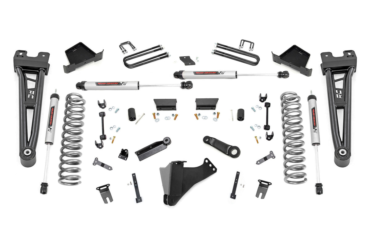 Rough Country 6 Inch Lift Kit | Ford F-250/F-350 Super Duty 4WD (2023-2026) - Gas / V2 Monotube