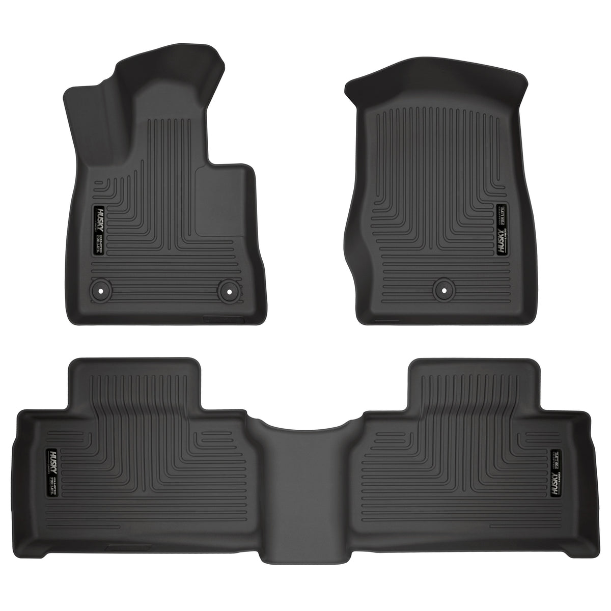 Husky Liners WeatherBeater Front & Second Seat Floor Liners - 3 Piece Fits 2020-2026 Ford Explorer