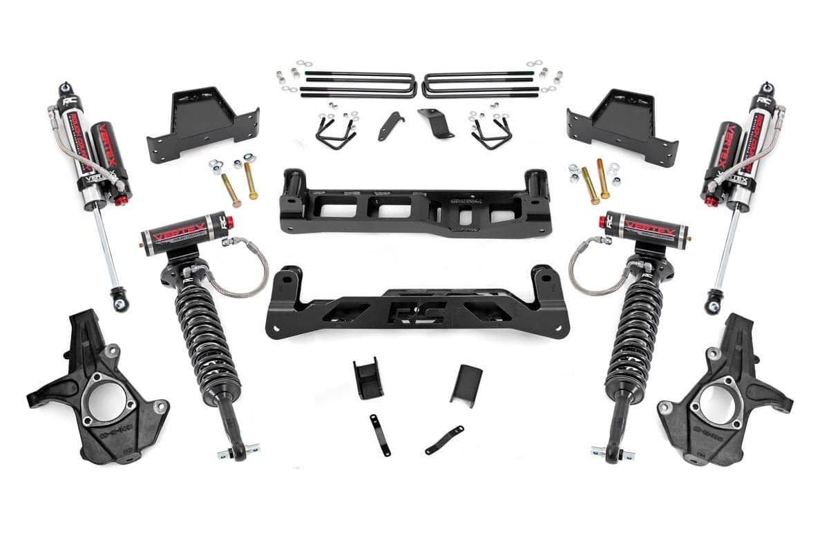 Rough Country 7.5 Inch Lift Kit | Chevy/GMC 1500 2WD (07-13) - Vertex Coilovers w/Vertex Shocks