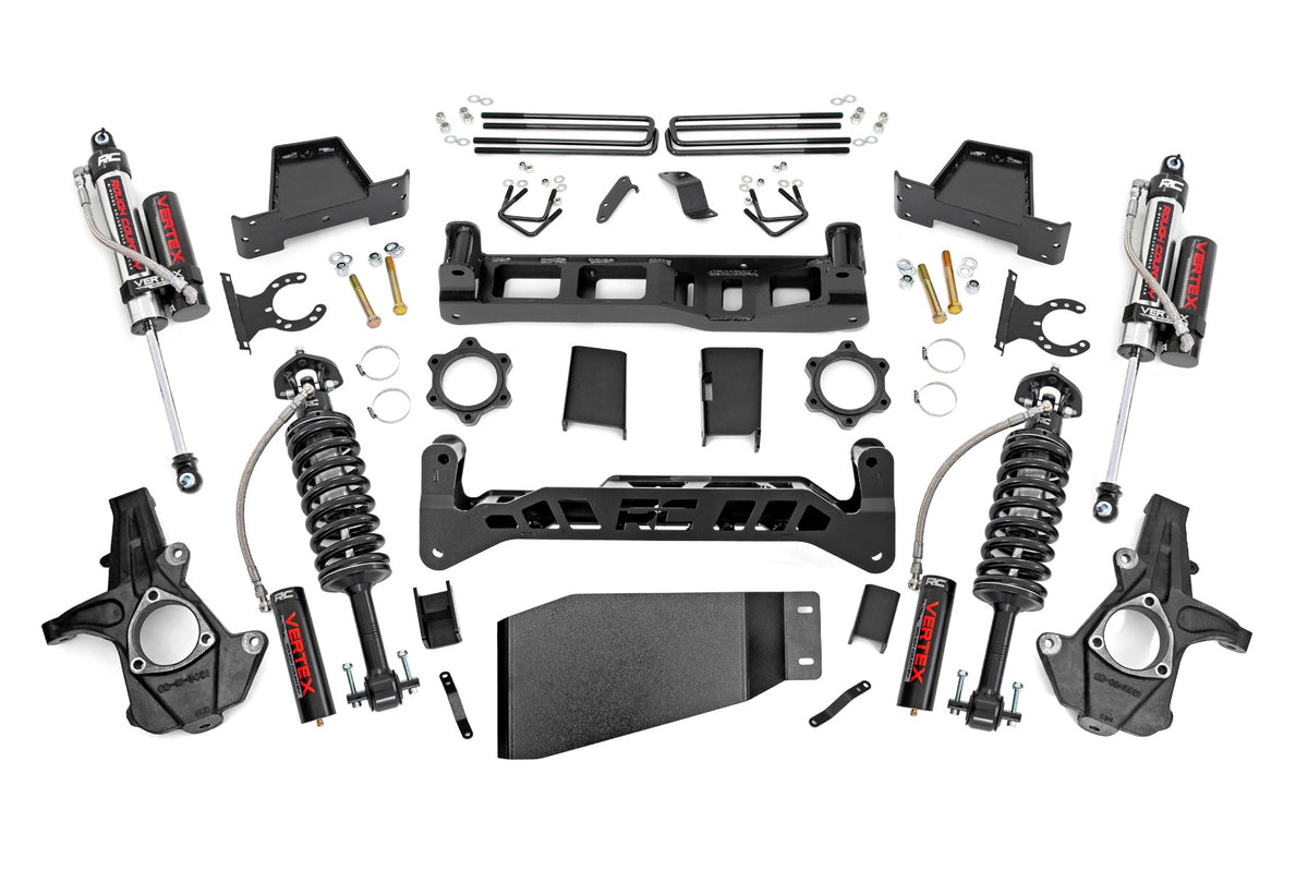 Rough Country 7.5 Inch Lift Kit | Chevy/GMC 1500 4WD (07-13) - Vertex Coilovers w/Vertex Shocks