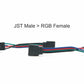 Adapter: RGBW 5P JST Male to RGB 4P JST Female - Trucks R Us