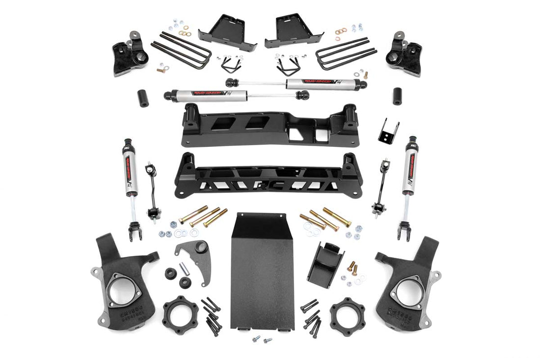 Rough Country 6 Inch Lift Kit | Chevy Silverado & GMC Sierra 1500 4WD (1999-2006 & Classic) - V2 Monotube