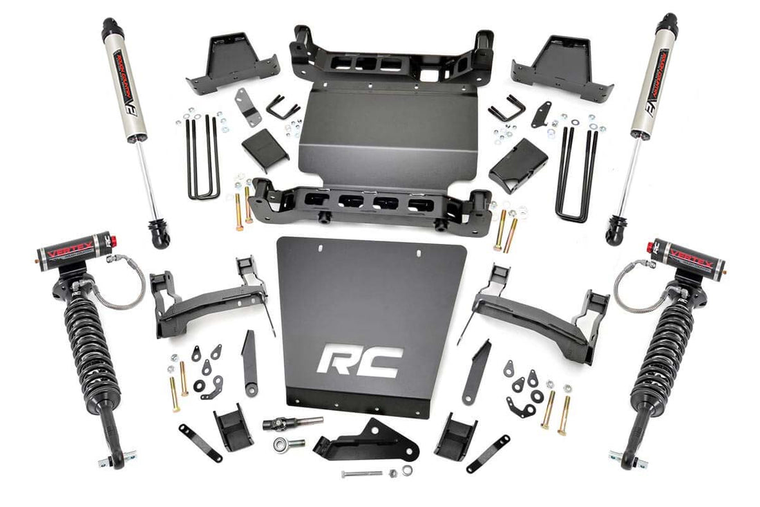 Rough Country 7 Inch Lift Kit | Chevy/GMC 1500 (14-16) - Vertex Coilovers w/V2 Rear Shocks