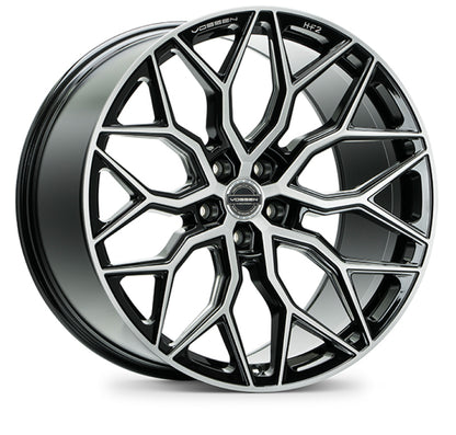 Vossen HF-2 Wheel | 20x9 | +35mm | 5x120 Bolt Pattern | 72.56 Bore - Brushed Gloss Black