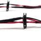 Harness: H-Series housing pass-through cables w/ grommet (H11)(2x) - Trucks R Us