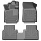 Husky Liners WeatherBeater Front & Second Seat Floor Liners - 3 Piece Fits 2021-2025 Volkswagen ID.4, 2022-2025 Audi Q4 e-tron